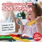 Monkey String from The Original Monkey Noodle - 500 Piece Jumbo Pack - Fidget Sensory Toys for Kids with Unique Needs - Fosters Creativity, Focus, and Fun - Make Anything In 2D or 3D (13 Colors)
